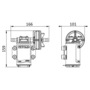 Self-priming bronze electric gear pump for diesel oil, antifreeze and water transfer